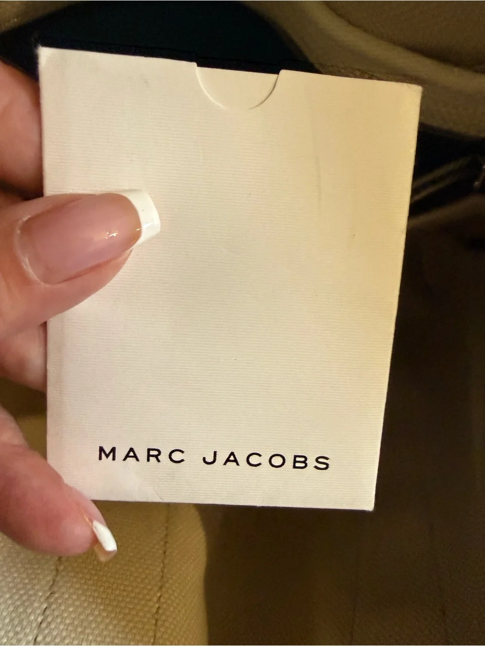 Marc Jacobs Teal Canvas Messenger Tote with Cream Trim